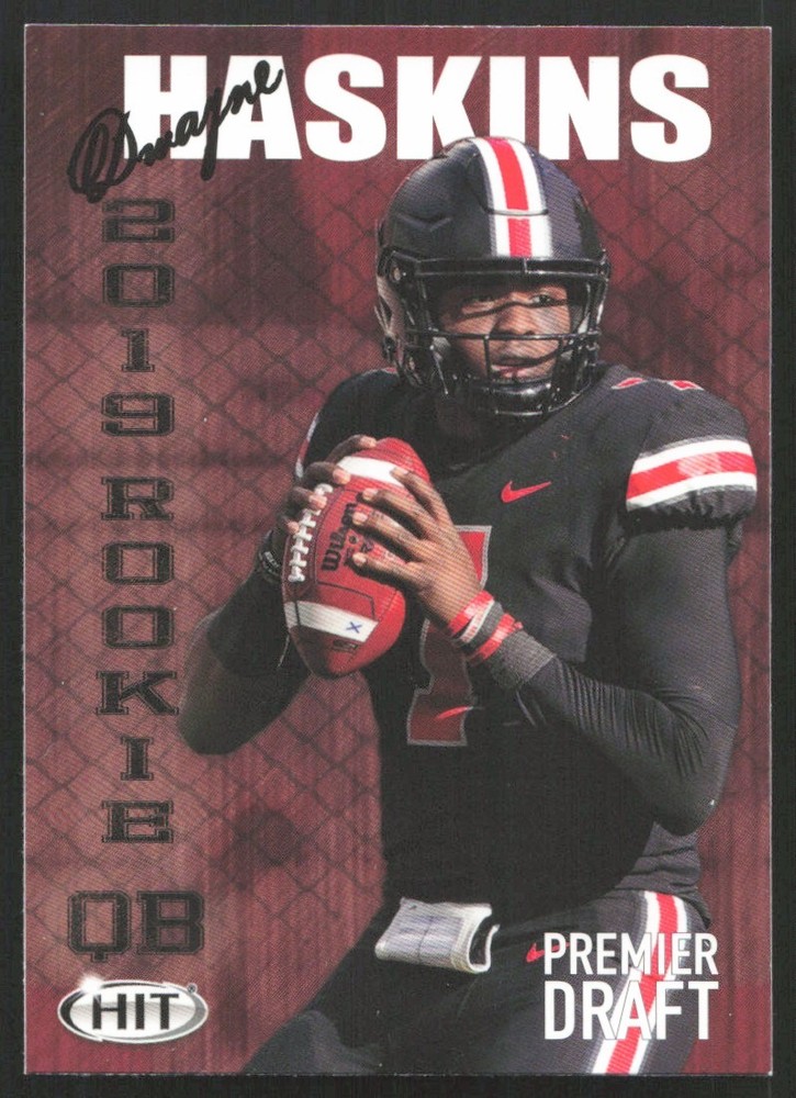 2019 Sage Hit Dwayne Haskins Ohio State Buckeyes Rookie Card #92