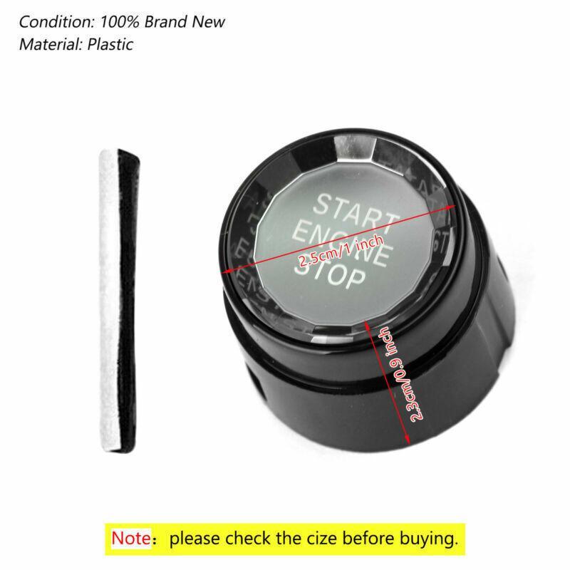 Start Stop Engine Push Button Switch Cover Crystal Black For BMW F Chassis F30