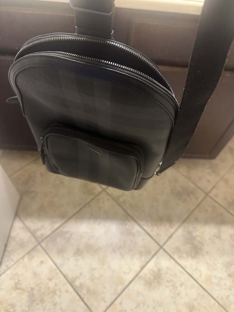 Burberry Plaid Check Canvas Slingbag