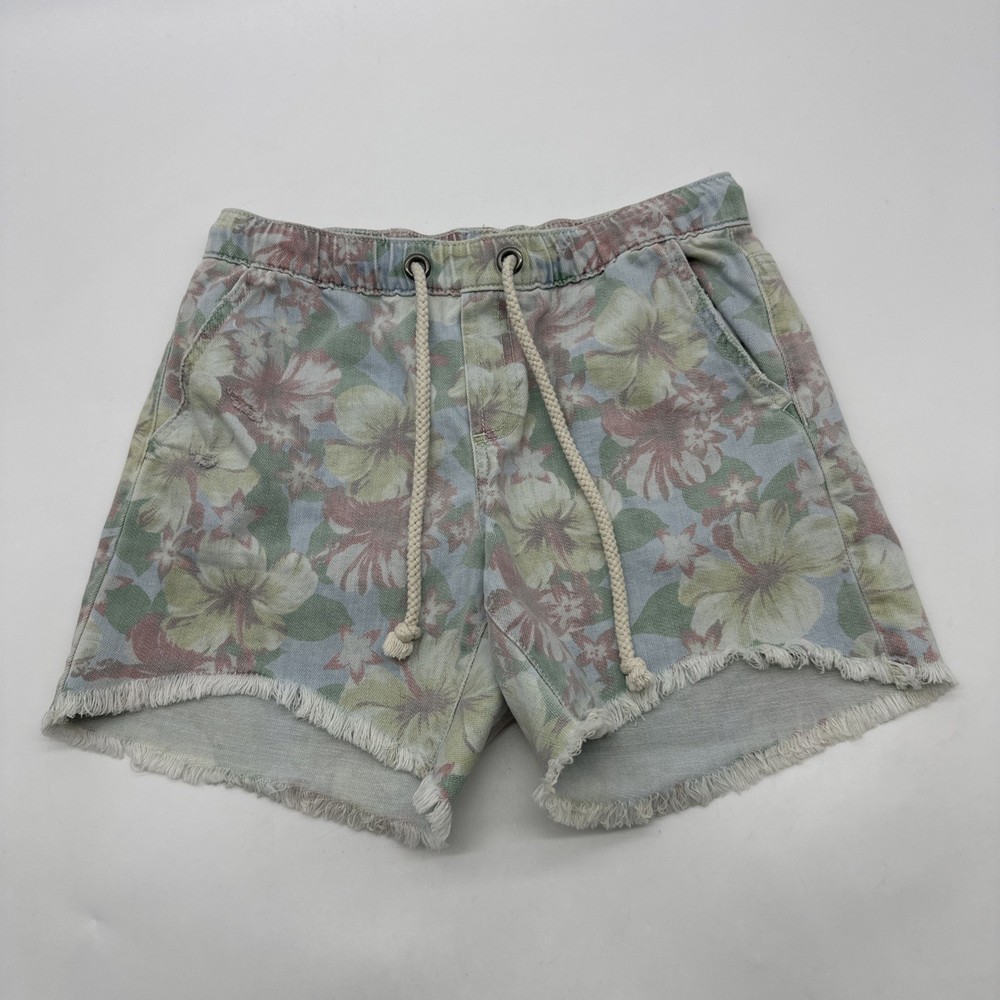 Aerie Shorts Jeans Women XS Floral Multicolor Pockets ..#35842