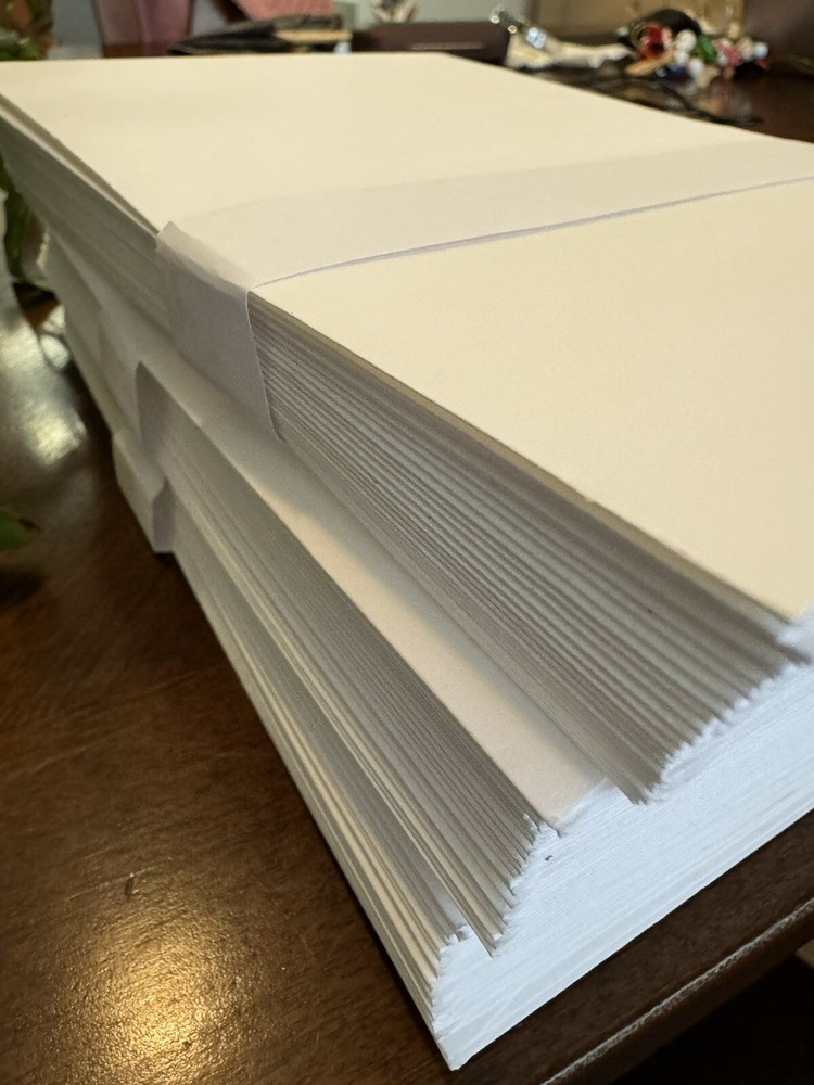 75 Qty Big WHITE Greeting Card Invitation Envelopes 5.75 X 8