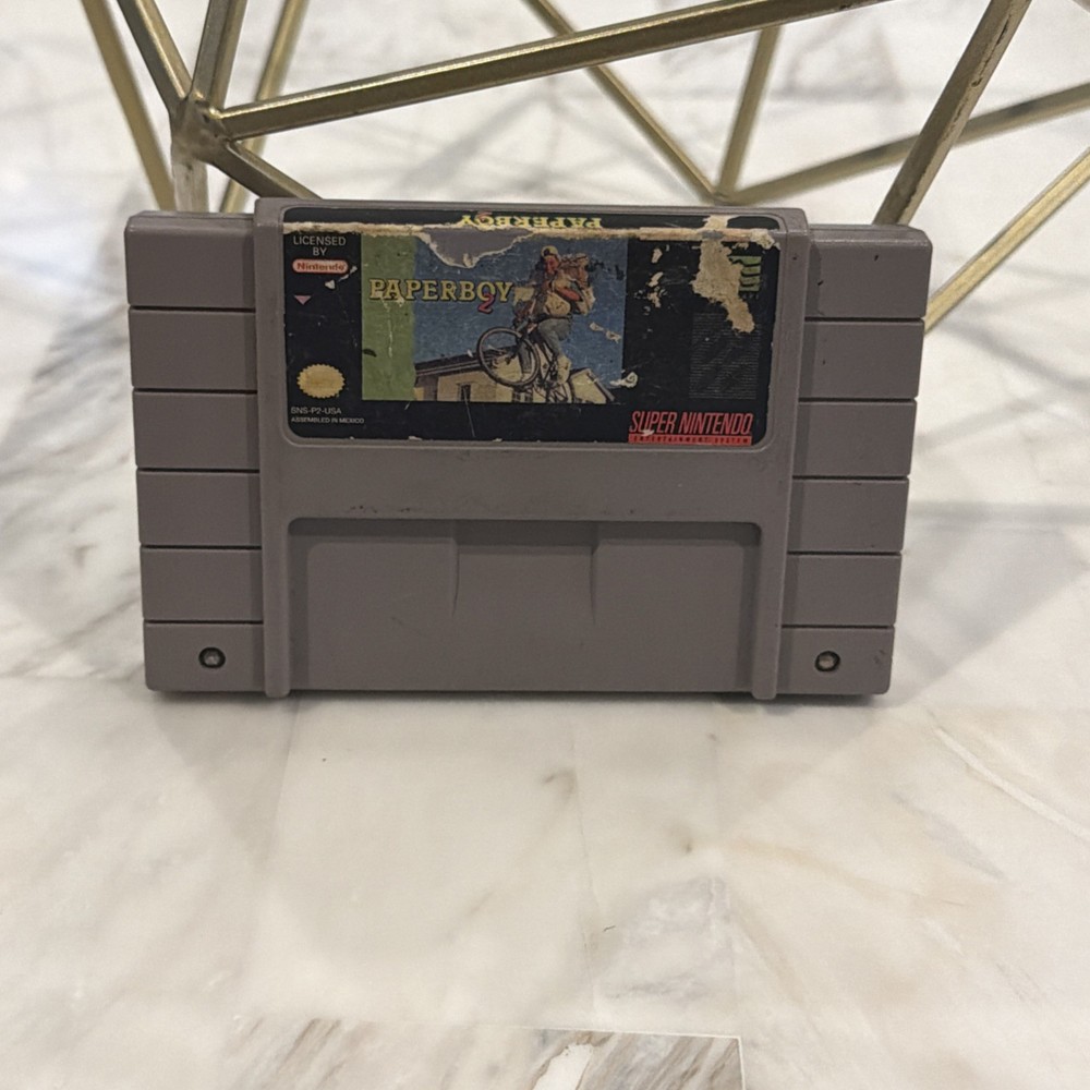 Paperboy 2 SNES Super Nintendo Cartridge Authentic Tested Working