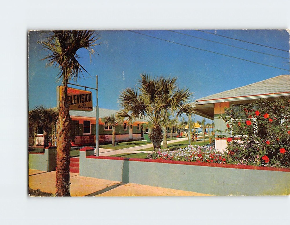 Postcard Green's Ocean Front Court Jacksonville Beach Florida