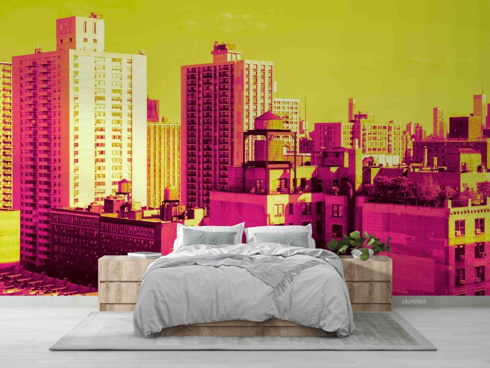 3D City Landscape Wall Murals Wallpaper Murals Wall Sticker
