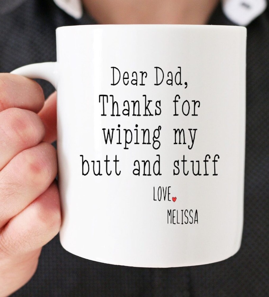Personalized Gift From Daughter Dad Mug Gift Father's Day Mug Funny Coffee Mug