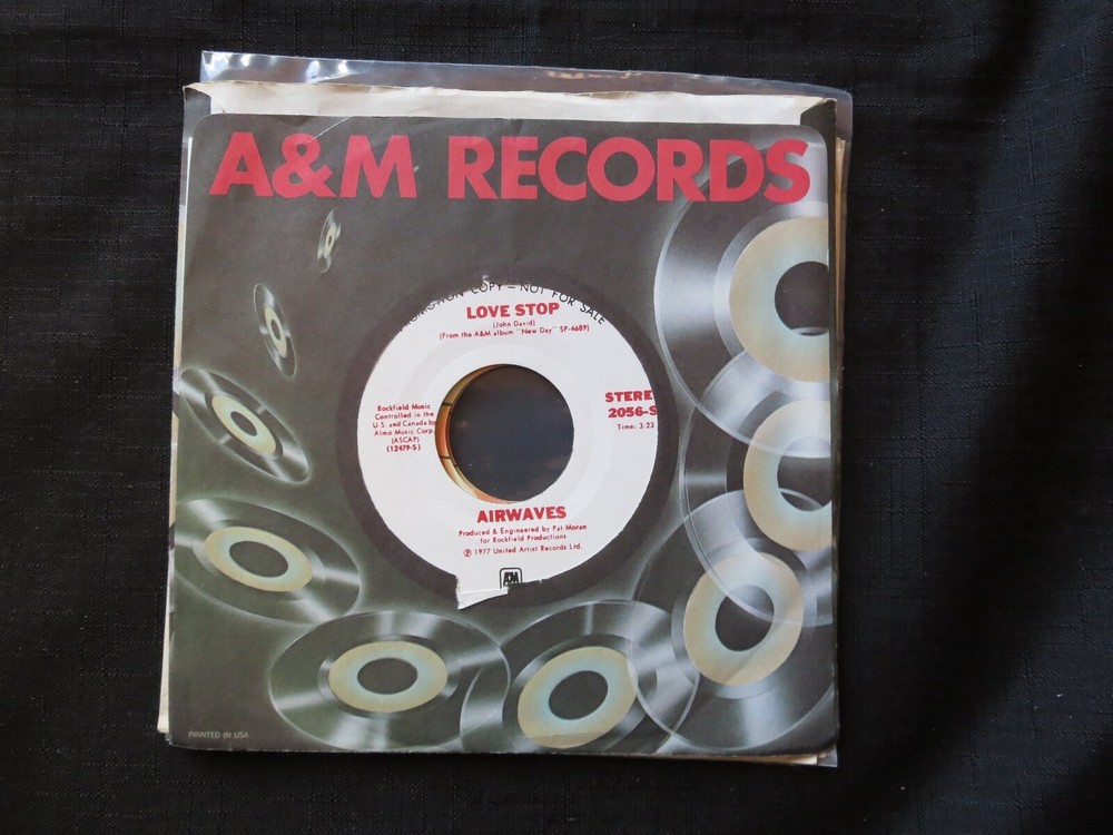 AIRWAVES - Love Stop PROMO Unplayed Old Stock
