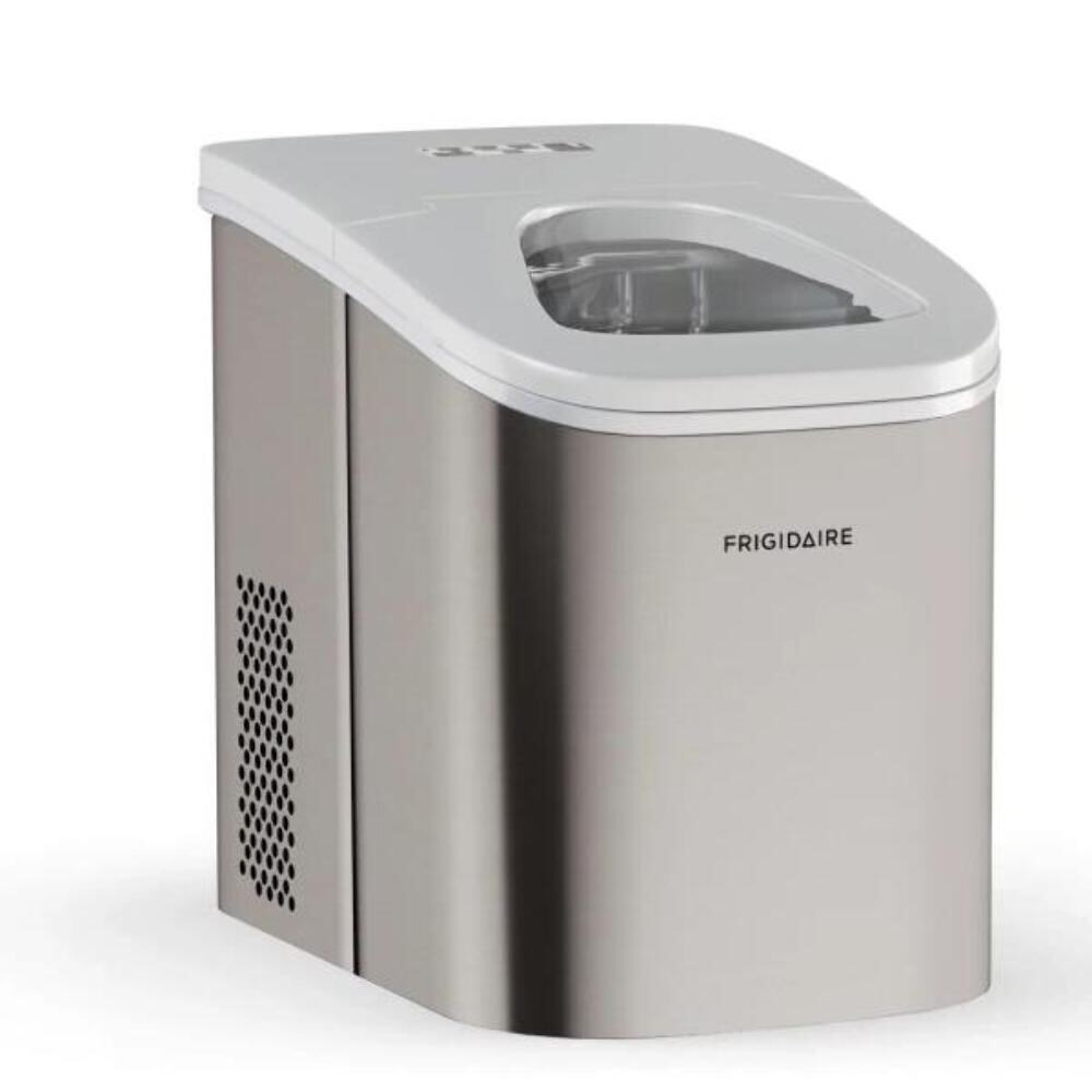 Frigidaire 26 Lbs. Ice Maker Bullet-Shaped Ice Stainless Steel EFIC130