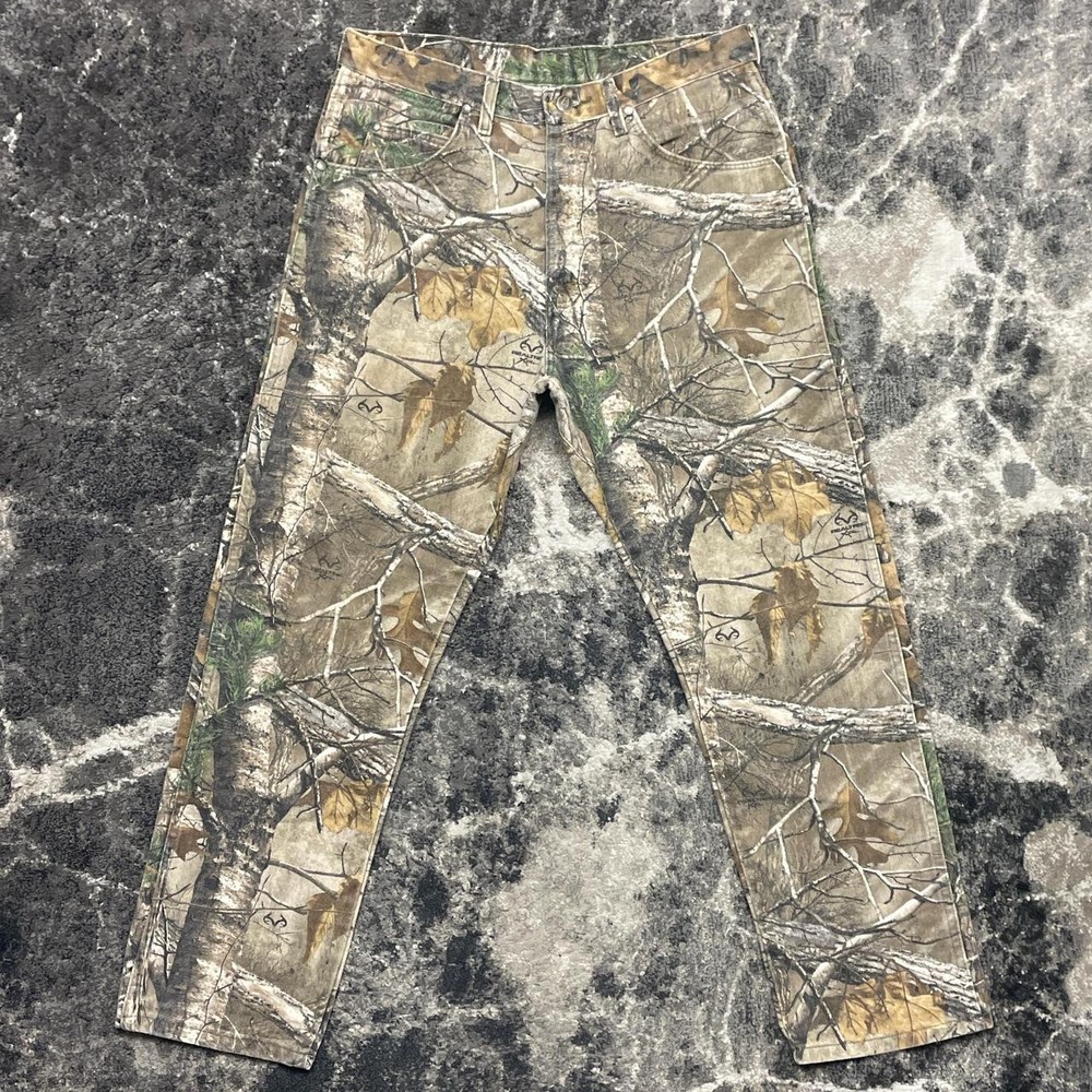 Wrangler Realtree Pants Mens 34x30 Camo Camouflage Jeans Y2K Vintage Pro Gear