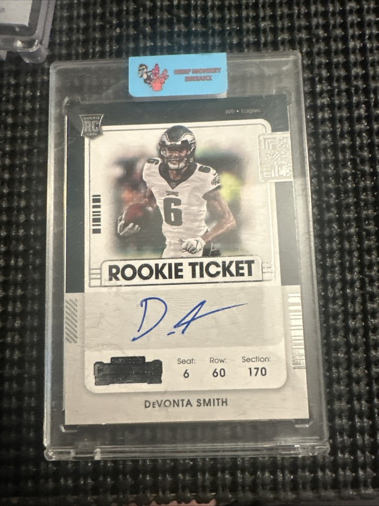 2021 Panini Contenders Devonta Smith Rookie Ticket Auto