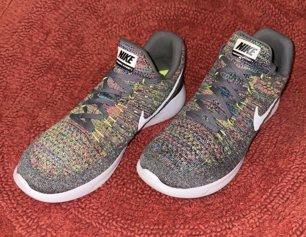 Nike LunarEpic Low Flyknit 2 Cool Grey Walking Running Sneakers Shoes Size 8.5 M