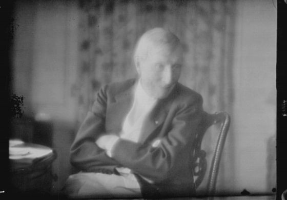 Photo:J.D. Rockefeller Portrait 1918 Seated Man Photograph