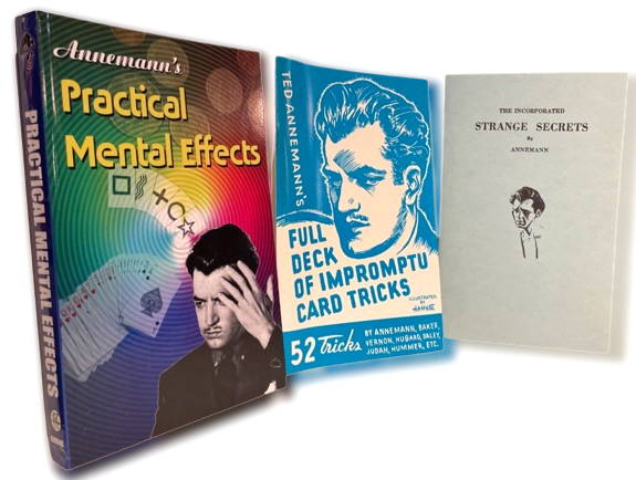3 SET MENTAL MAGIC BOOKS Ted Annemann Card Secrets ESP Mentalism Psychic Tricks