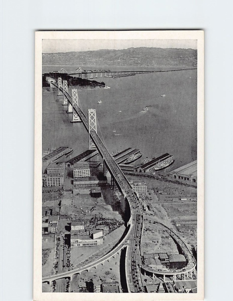 Postcard San Francisco-Oakland Bay Bridge California USA