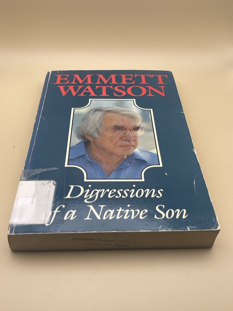 SIGNED Digressions of a Native Son By Emmet Watson 1st Edition PB - EXLIBRARY