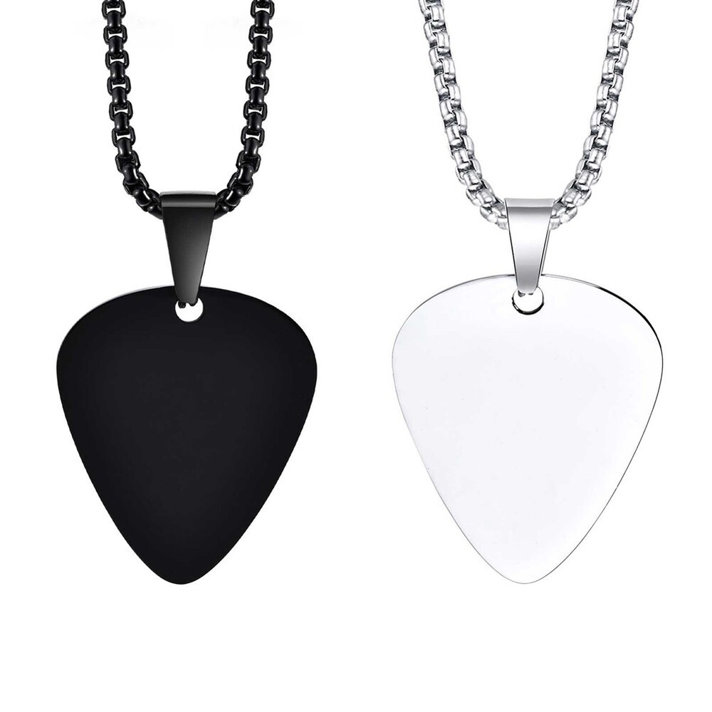 2 Sets of Guitar Pick Holders, Personalized Steel Accessories, Black and5720