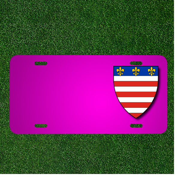 Custom Car License Plate with Names for Slovakia and Hungary Drivers