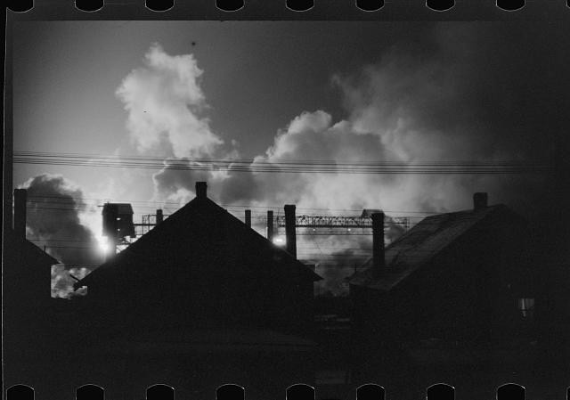 Aliquippa Pennsylvania Jones and Laughlin Steel Bessemer 1941 Steel Mill Smoke