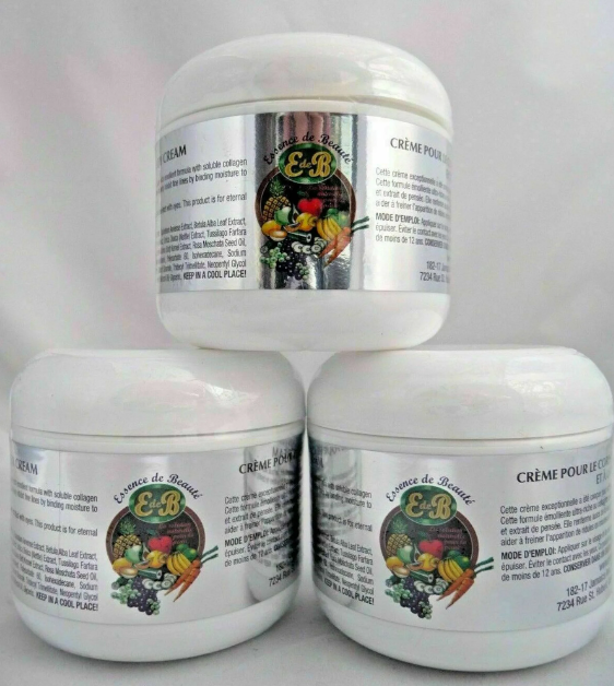 Essence de Beaute Collagen & Vitamin E Face and Body Cream 4oz 3 Bottles ✨ 12 oz