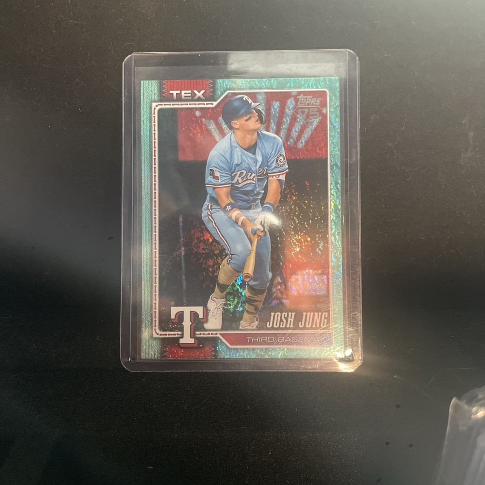 2026 Topps Series 1 #98 Josh Jung AQUA HOLO FOIL SP - 1 in 500 packs
