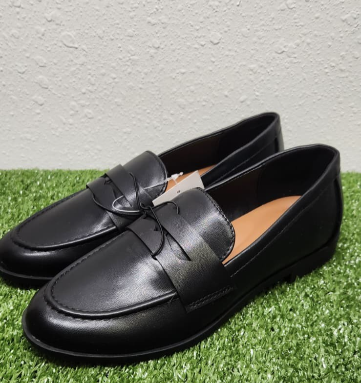Kensie Gitty Penny Loafer Shoes Womens Size 6 Black Slip On Comfort