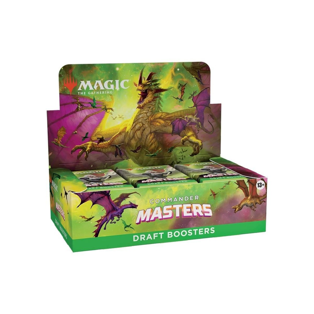 Box DRAFT Boosters 24 Boosters Bust COMMANDER MASTERS mtg ENG Magic CMM