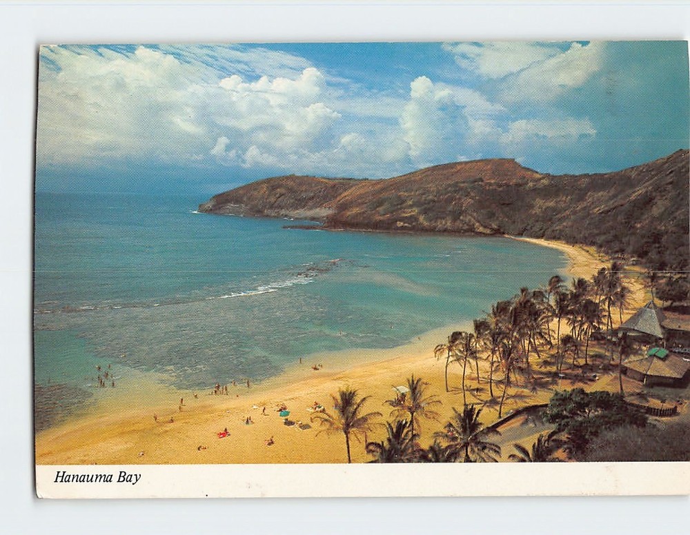 Postcard Aerial View Hanauma Bay Hawaii USA