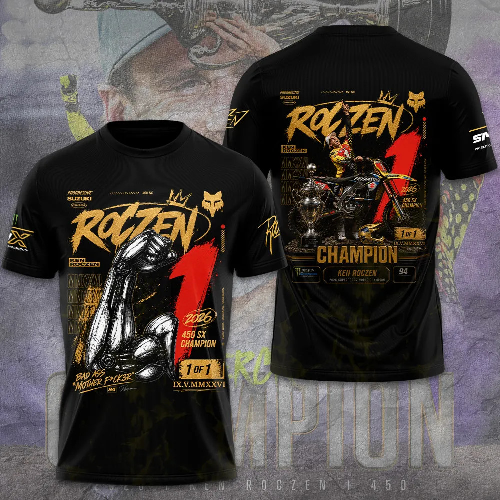 Ken Roczen 2026 450 SX Champion Shirt Energy Supercross Racing Fan Tee