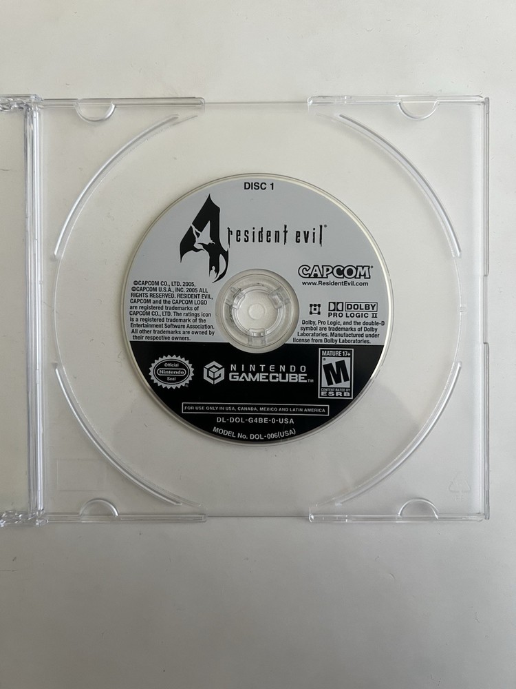 Resident Evil 4 (Nintendo GameCube, 2005) Disc 1 Game Only