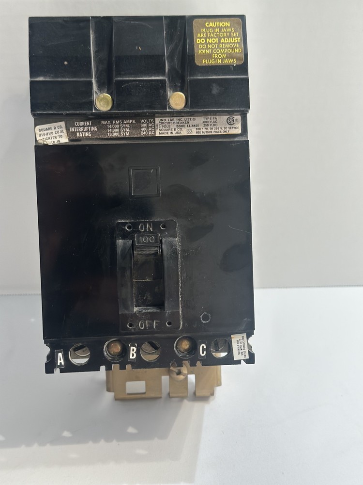 Square D FA36100 Circuit Breaker