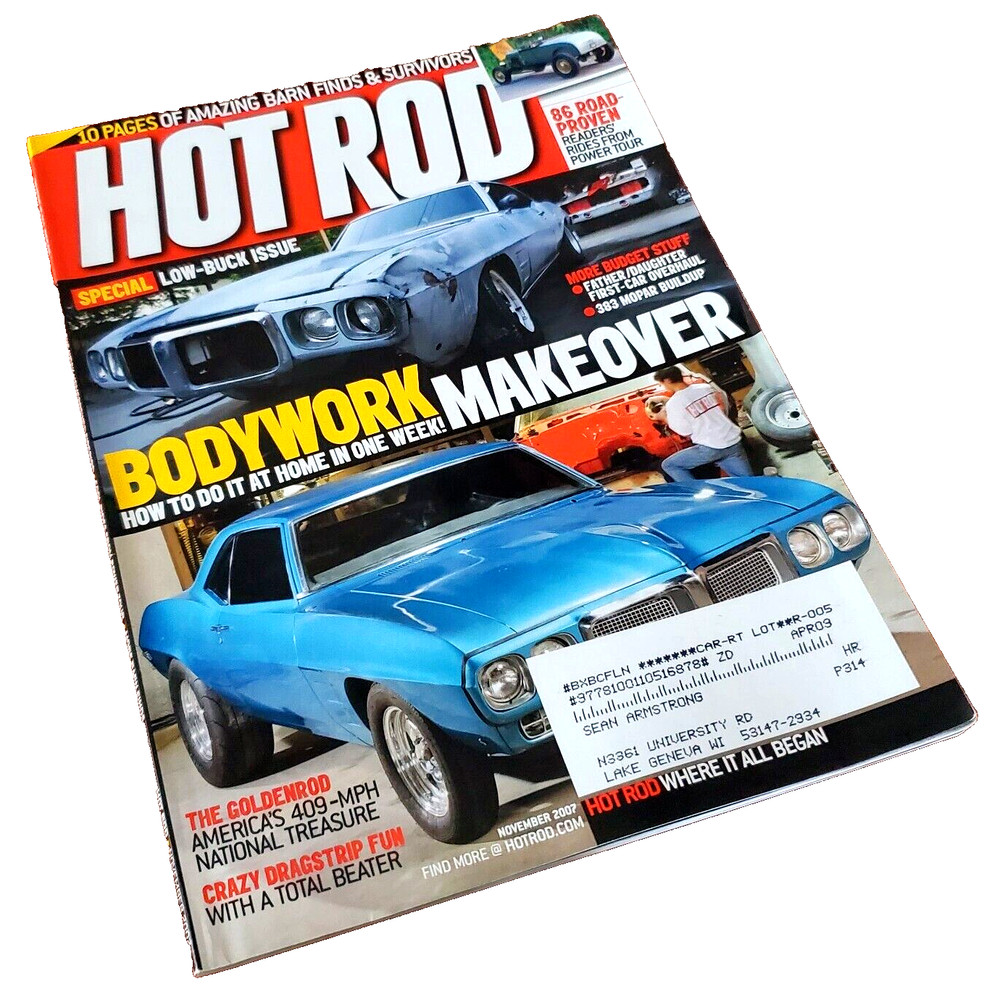 Hot Rod Bodywork Makeover Nov 2007 Classic Muscle Car Magazine Pontiac Show Car