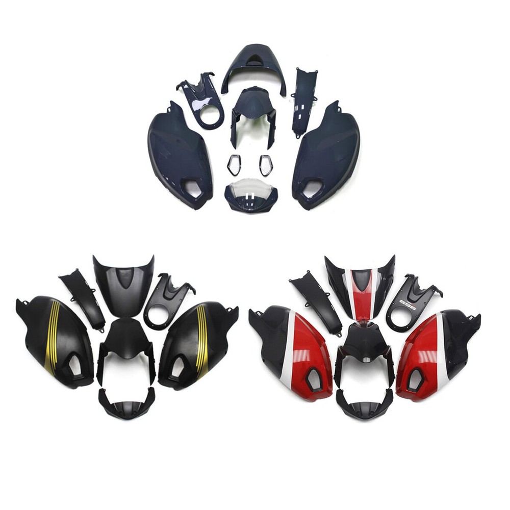 ABS Bodywork For Ducati Monster 696 796 1100 S EVO 2009-2011 Painted Fairing Kit