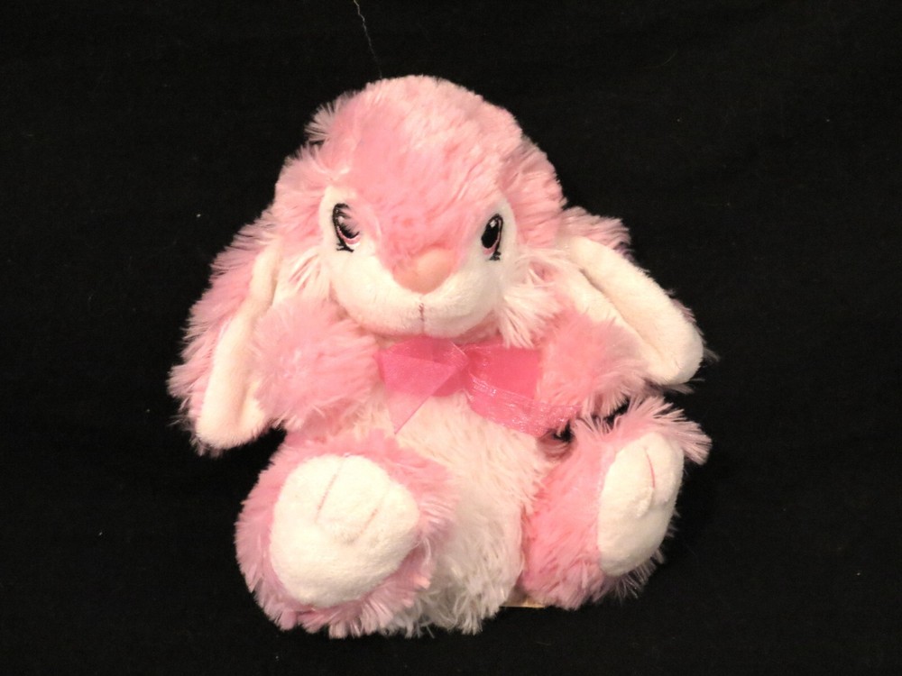 DanDee Bunny Pink Bow Easter Rabbit Plush Stuffed Hopster White Walmart Toy MTY