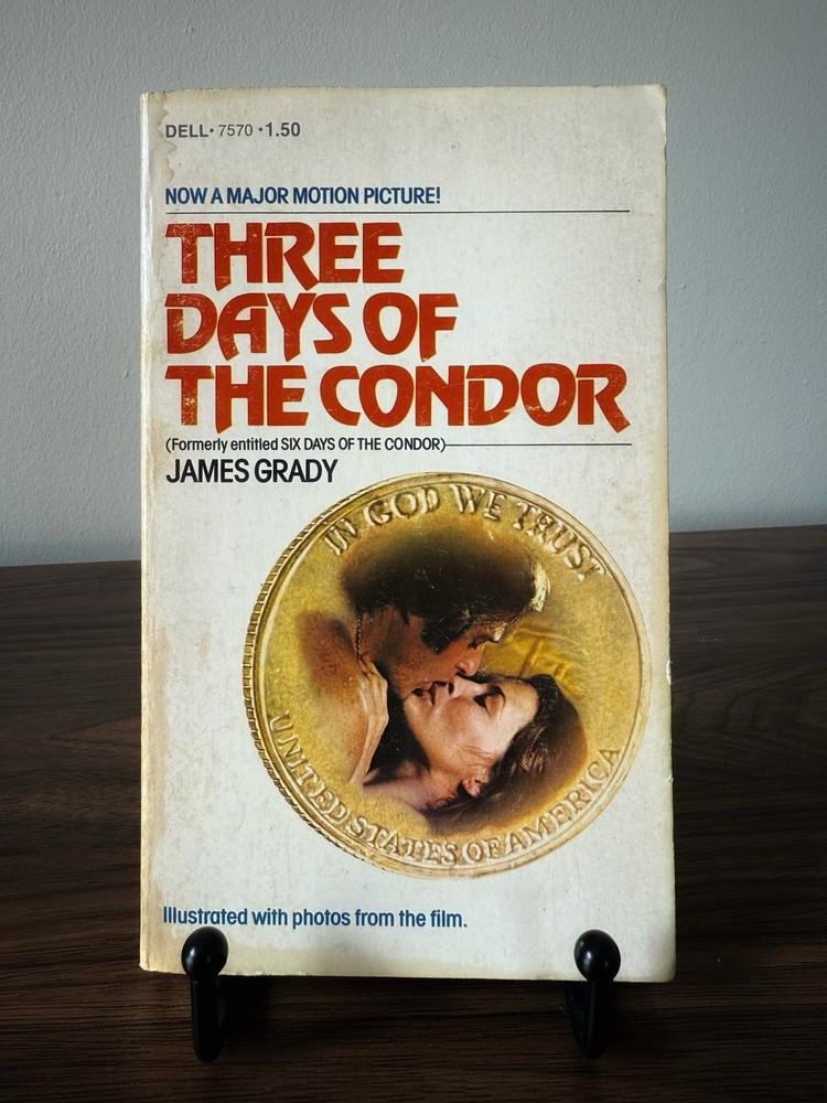 A Vintage 1975 Paperback Copy Of Three Days Of The Condor By James Grady