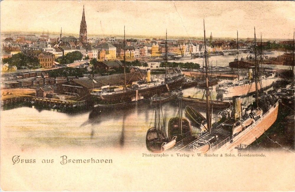Gruss Aus BREMERHAVEN, Germany Postcard