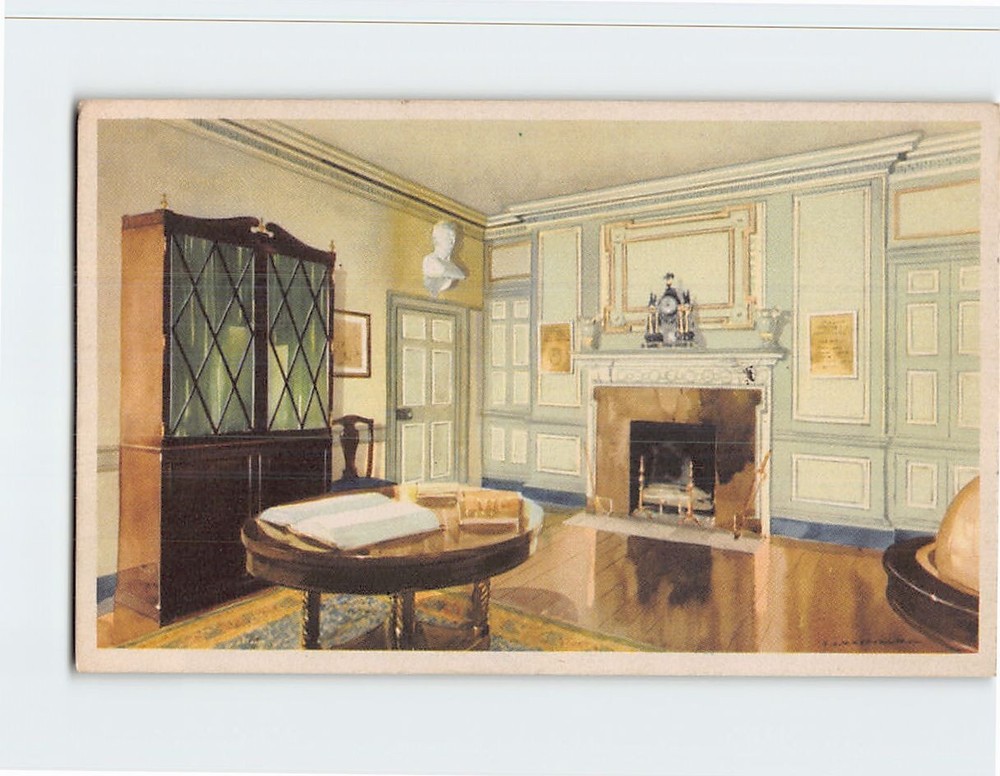 Postcard The Library at Mount Vernon Virginia USA