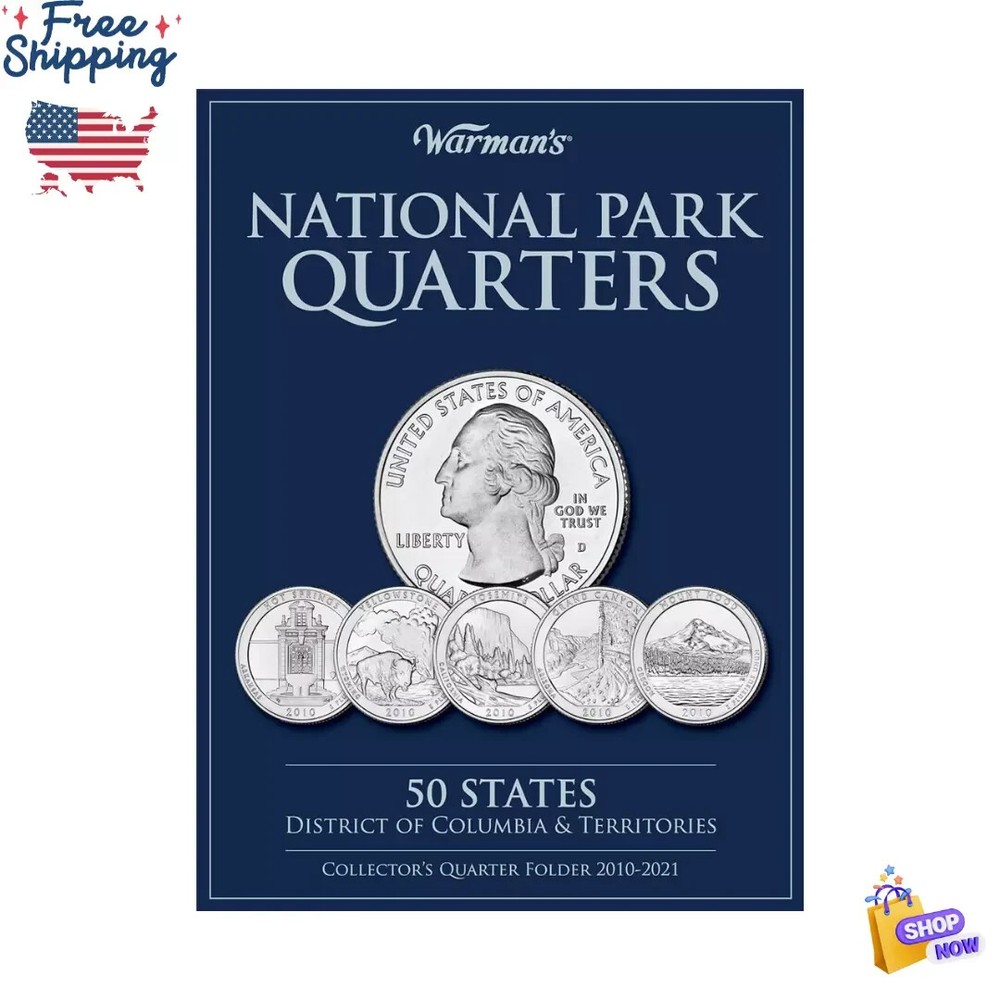 50 State Quarters Album Territories Collector Coin Folder Collecting Binder Book
