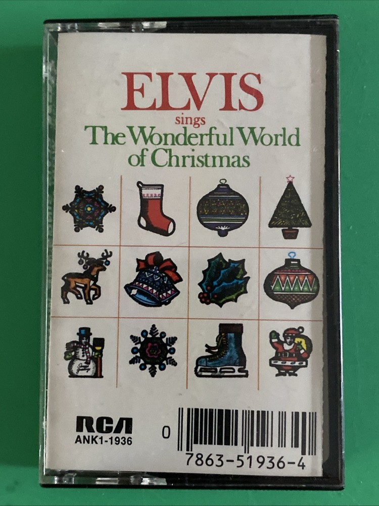 Elvis Sings The Wonderful World Of Christmas Cassette Tape Winter Wonderland