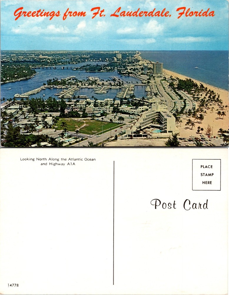 Greetings from Ft Lauderdale Florida Postcard