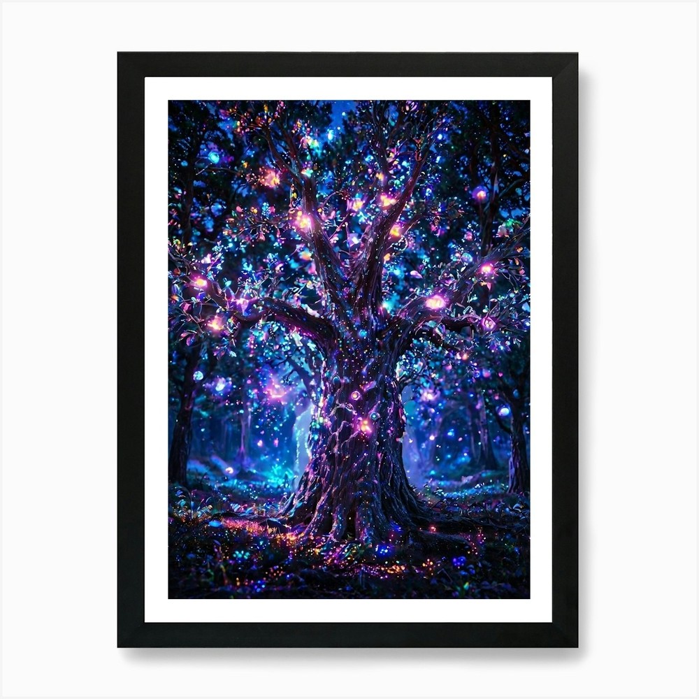 Tree of Life 53 Framed Wall Art Canvas Print Poster Picture  