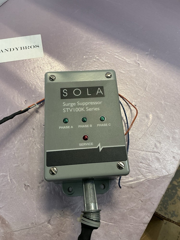 Emerson/Sola STV100K-48D SPD Surge Suppressor. Hard Wired TVSS