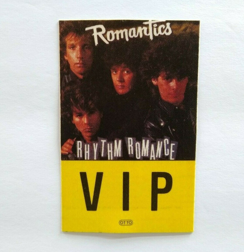 Romantics Rhythm Romance 1985 Backstage Pass VIP New Wave Pop Rock Music Concert