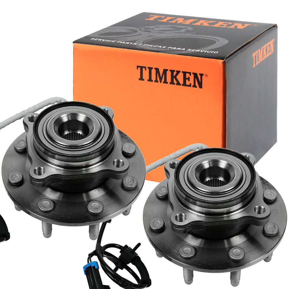 4WD Timken Front Wheel Hub Bearings Set for Chevy Silverado GMC Sierra 1500 HD
