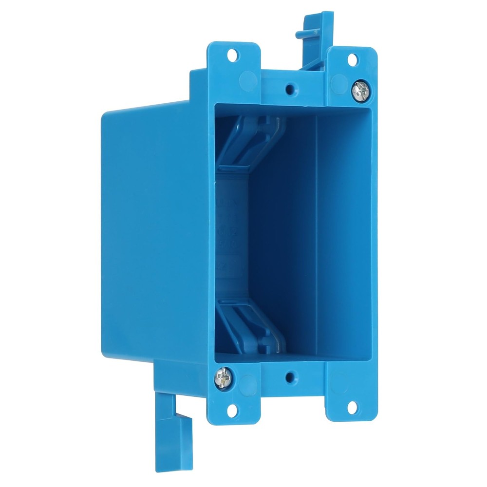 1Gang PVC Old Work Standard Switch Outlet Wall Electrical Box Blue 14 Cu In