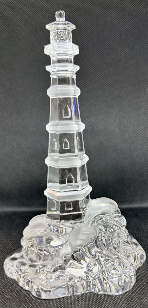 Vintage Lenox Crystal Lighthouse Sculpture 8 Inch Made in Germany Retired