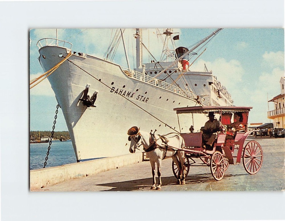 Postcard S/S Bahama Star Eastern Steamship Lines Miami Florida USA