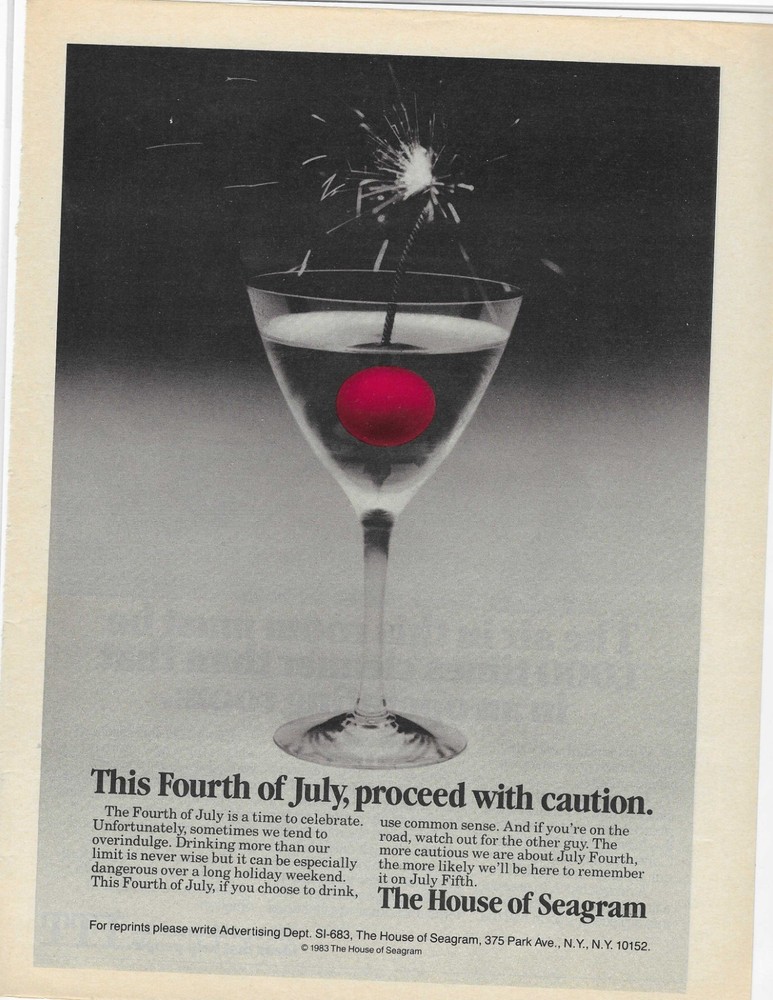 The House Of Seagram Original Print Ad