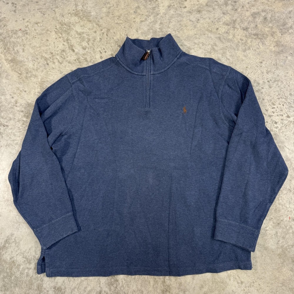 Polo Ralph Lauren Sweater Mens XL Quarter Zip Pullover Pony Casual