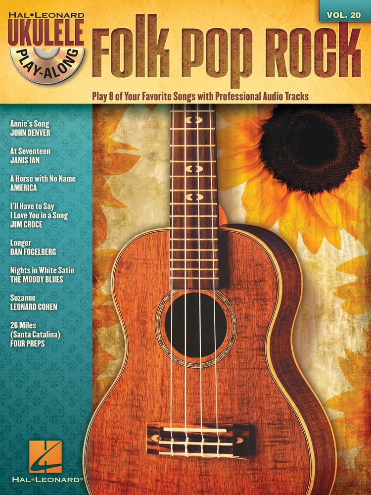 Folk Pop Rock for Ukulele Play-Along Vol 20 Sheet Music Lyrics Songs Book CD