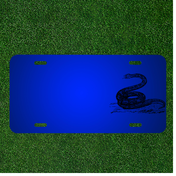 Custom Personalized License Plate Featuring Your Name and Animal Boa Constrictor Design