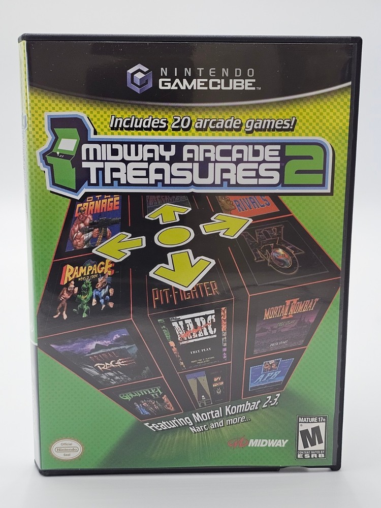 Nintendo Gamecube Midway Arcade Treasures 2 CIB Cleaned & Tested